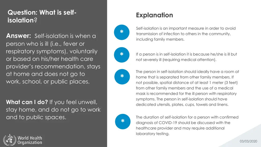 question what is self isolation