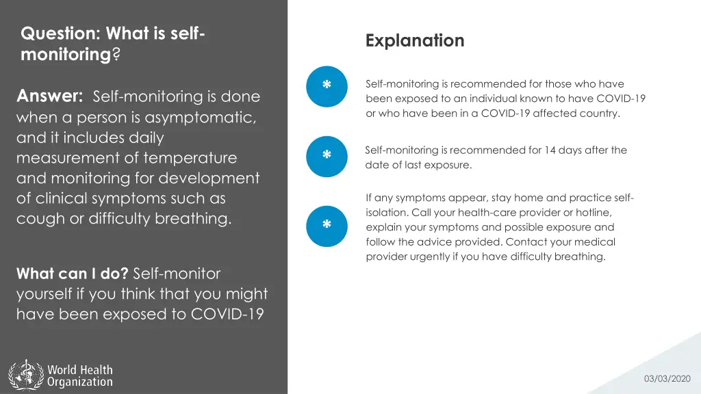 question what is self monitoring