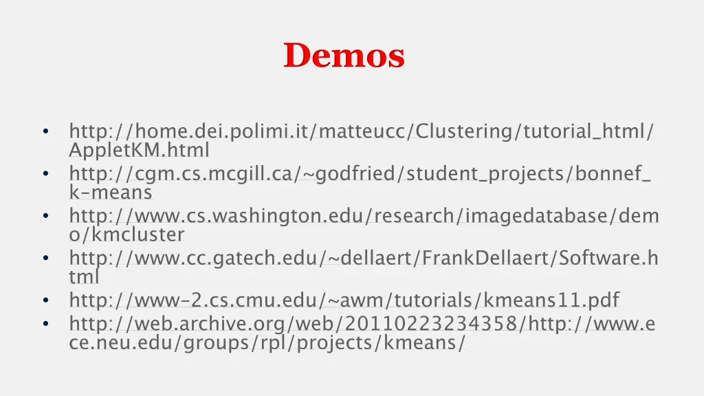 demos