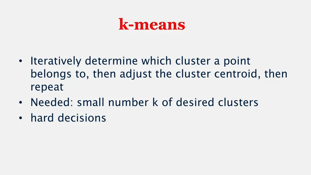 k means