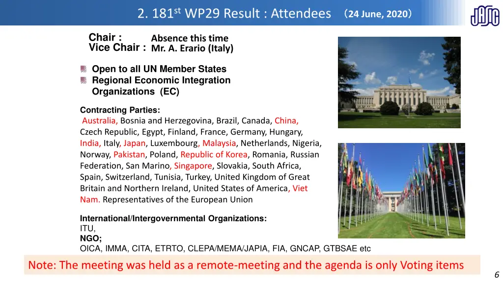 2 181 st wp29 result attendees