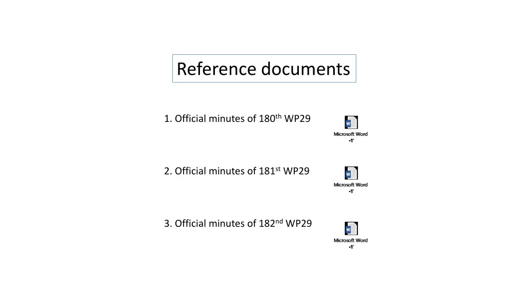 reference documents