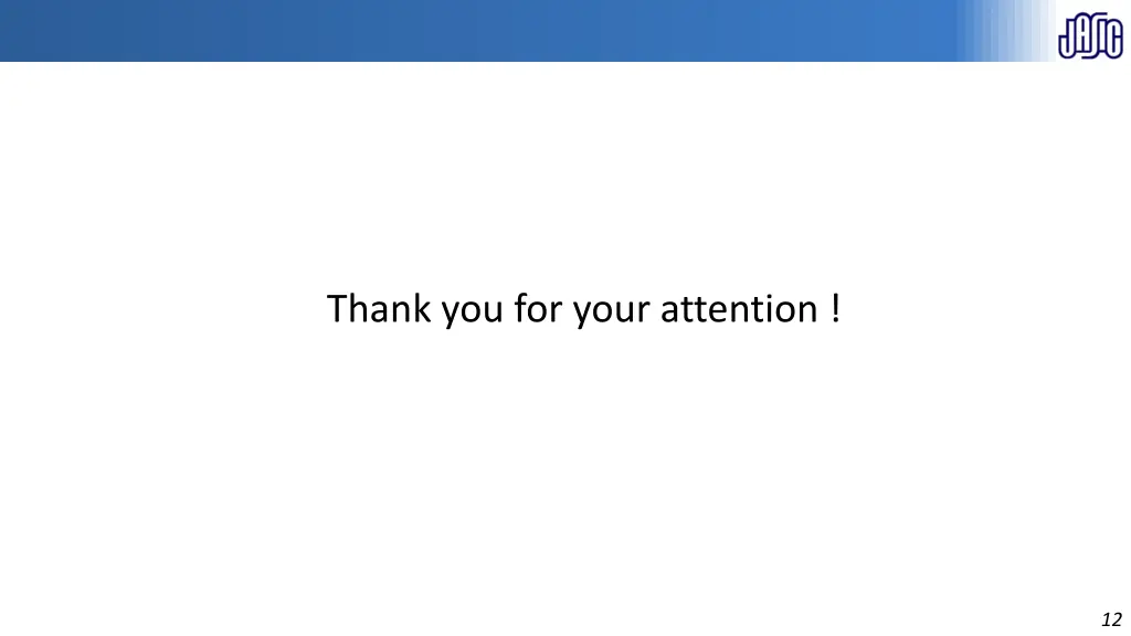 thank you for your attention
