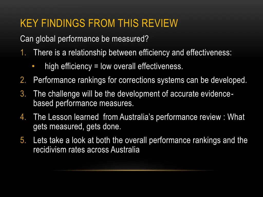 key findings from this review can global