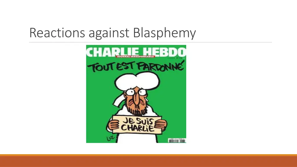 reactions against blasphemy