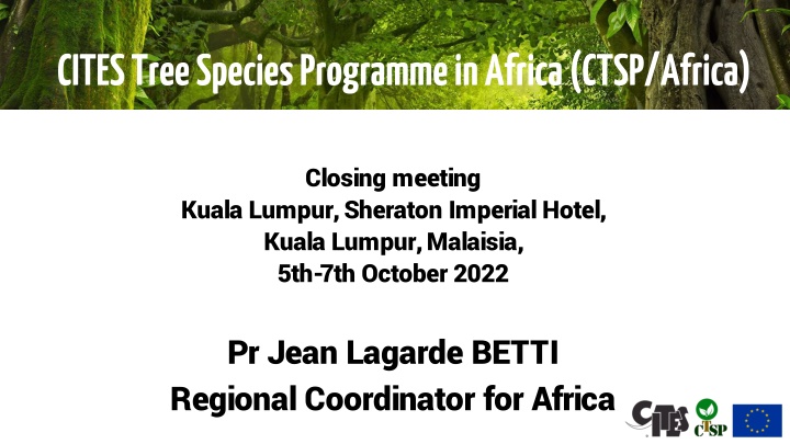 cites tree species programmein africa ctsp africa