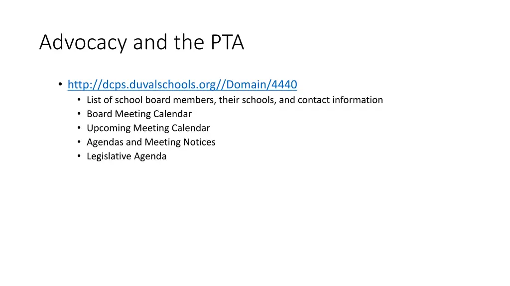 advocacy and the pta 3