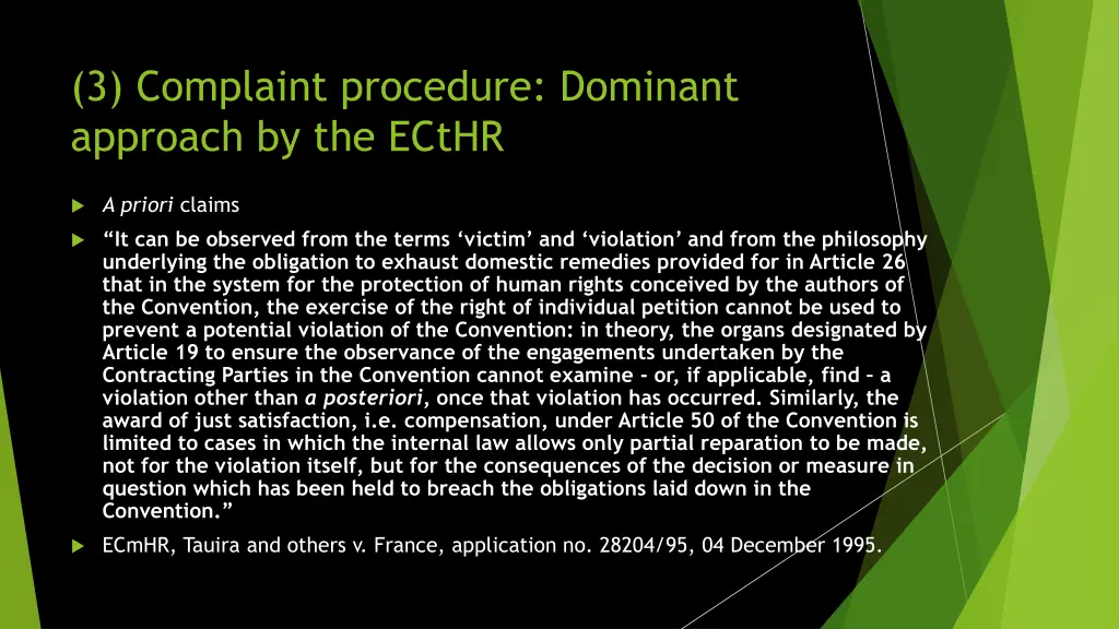 3 complaint procedure dominant approach 10