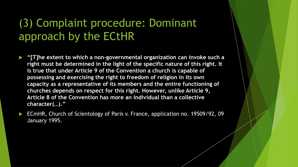 3 complaint procedure dominant approach 6