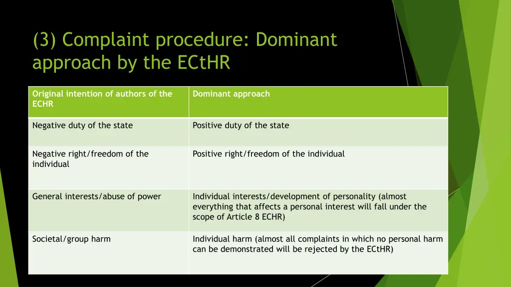 3 complaint procedure dominant approach 8