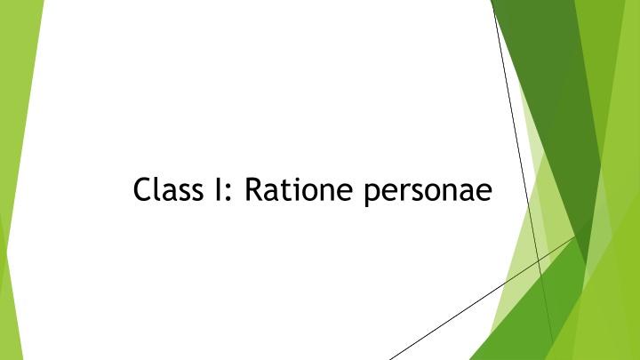 class i ratione personae