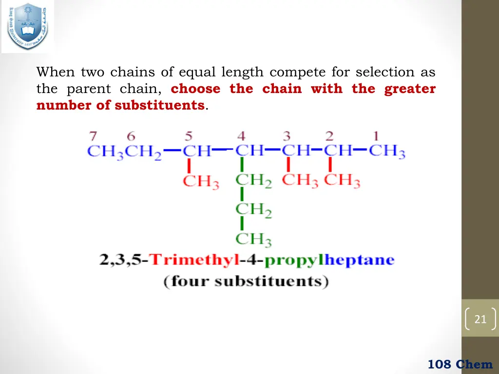 when two chains of equal length compete