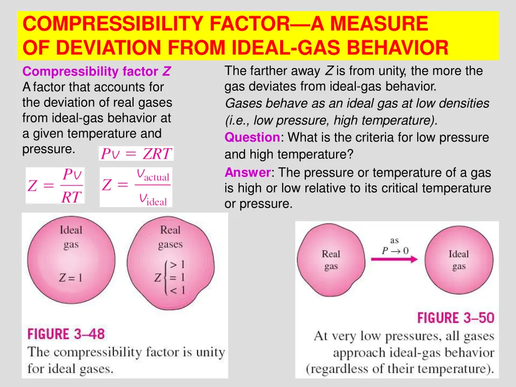 compressibility factor a measure of deviation