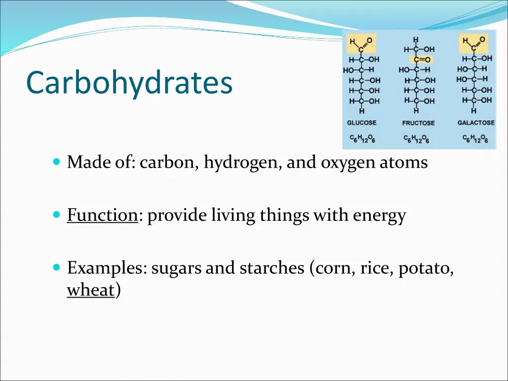 carbohydrates