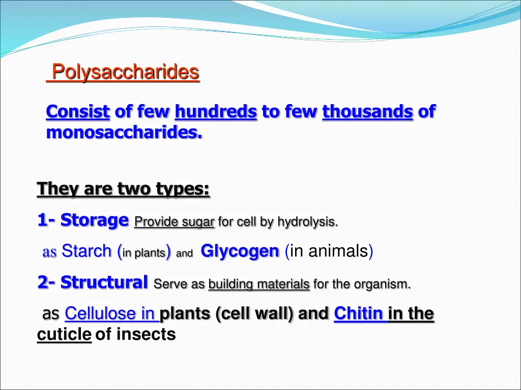 polysaccharides