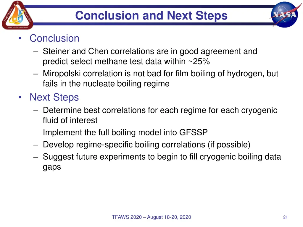 conclusion and next steps