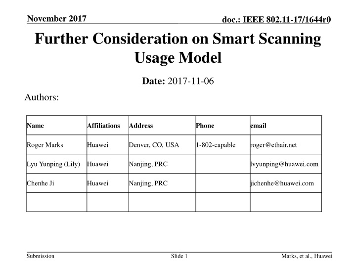 november 2017 further consideration on smart