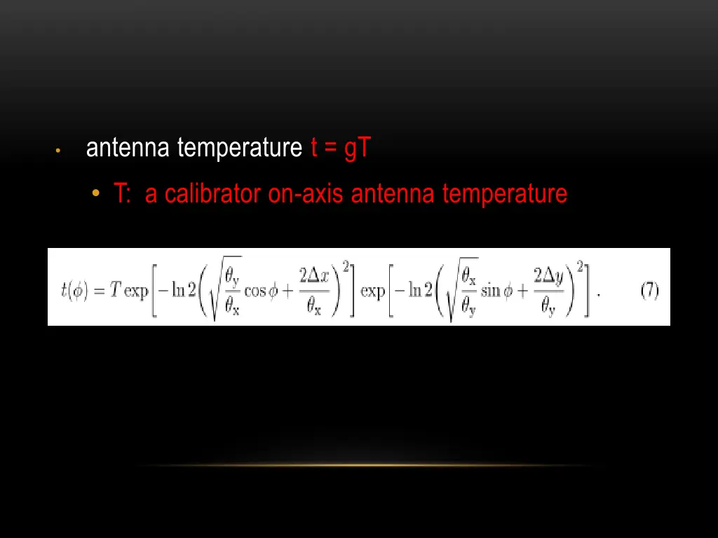 antenna temperature t gt