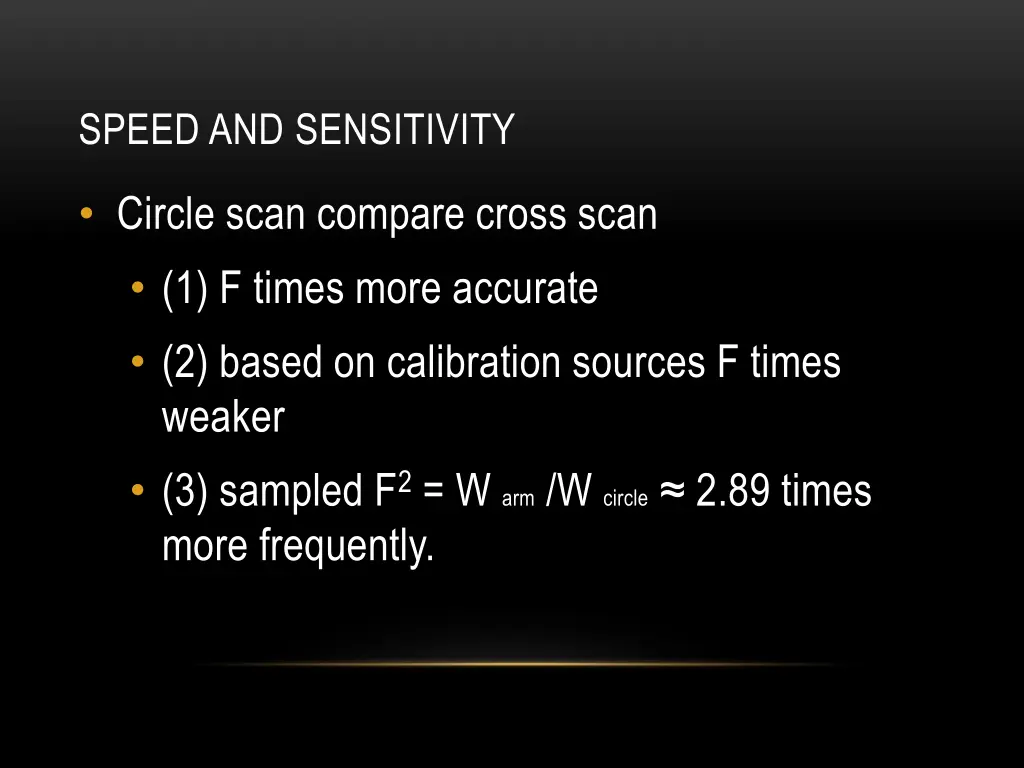 speed and sensitivity 1