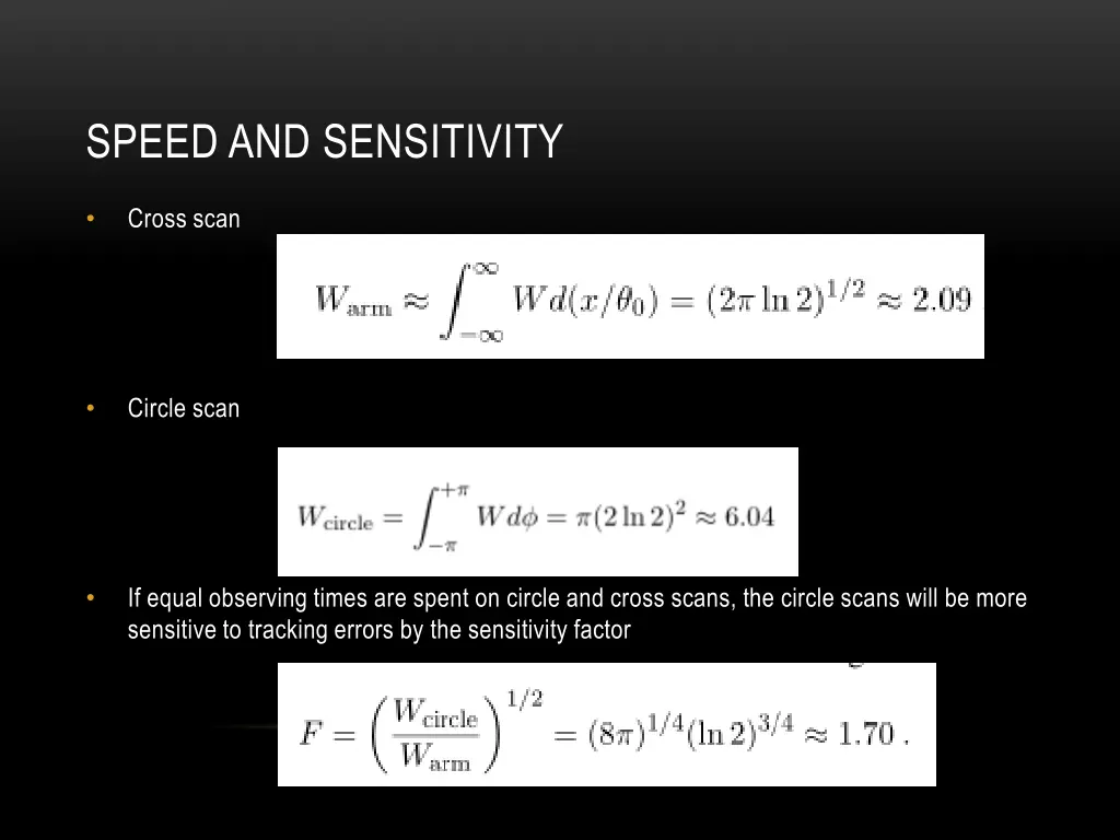 speed and sensitivity
