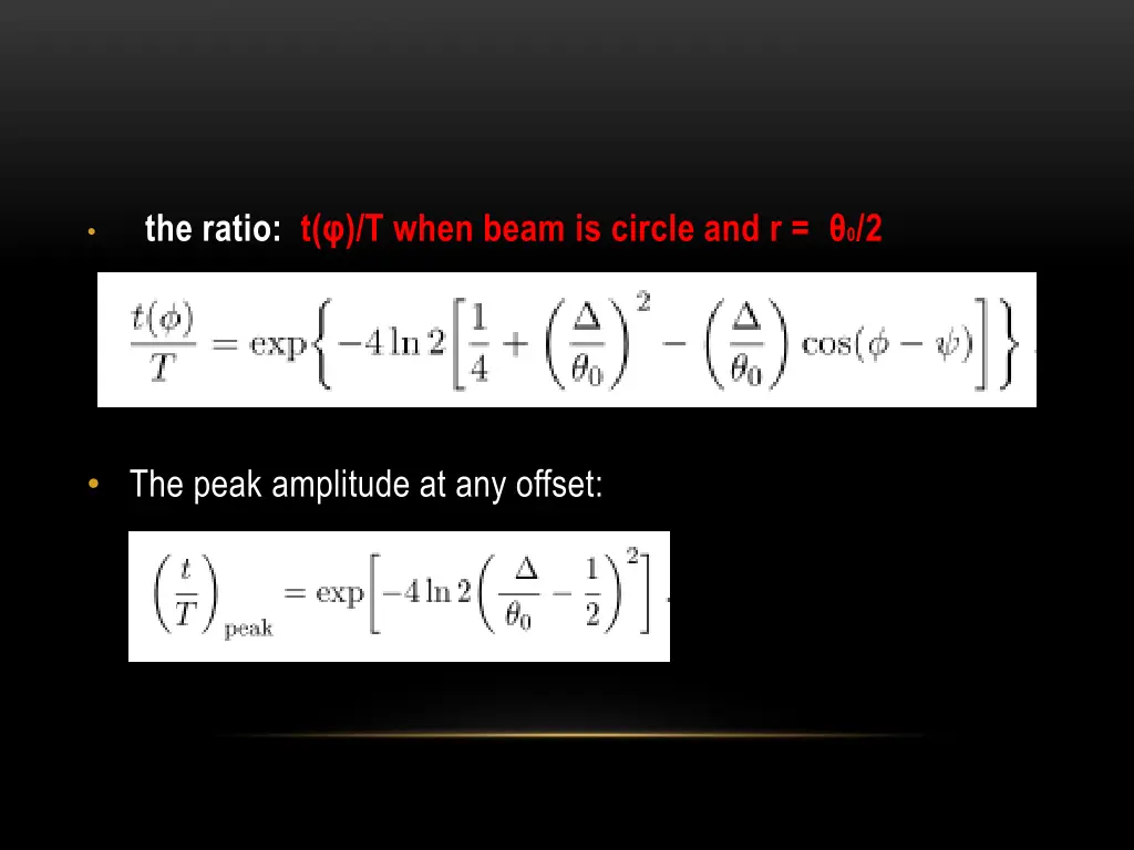 the ratio t t when beam is circle and r 0 2