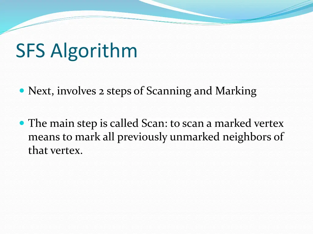 sfs algorithm 1