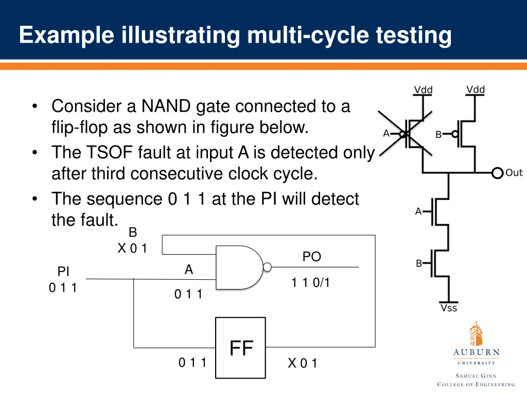 example illustrating multi cycle testing
