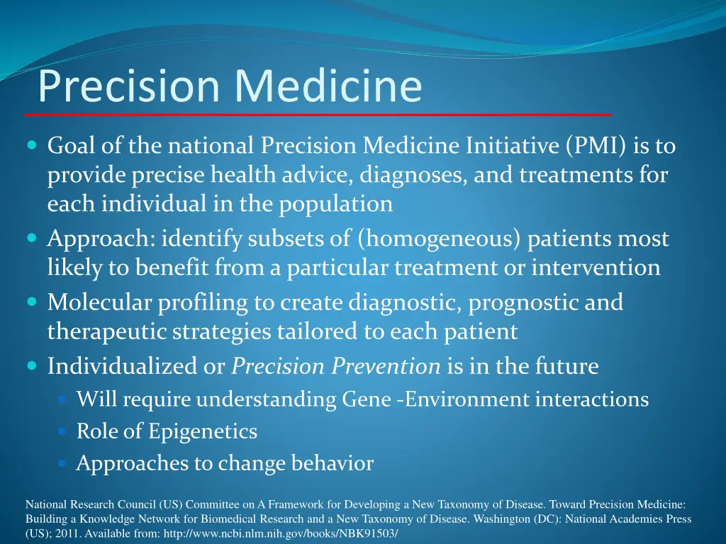 precision medicine