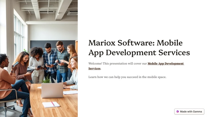 mariox software mobile app development services