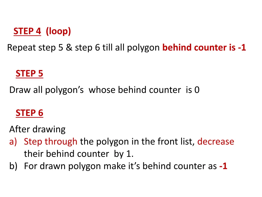 step 4 loop