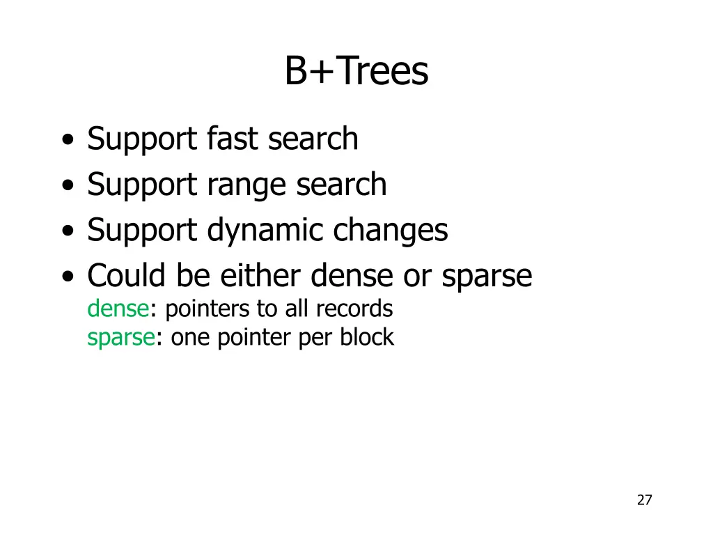 b trees