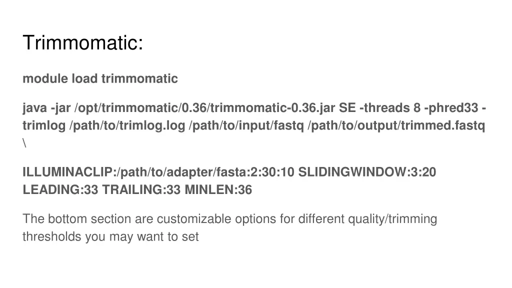 trimmomatic