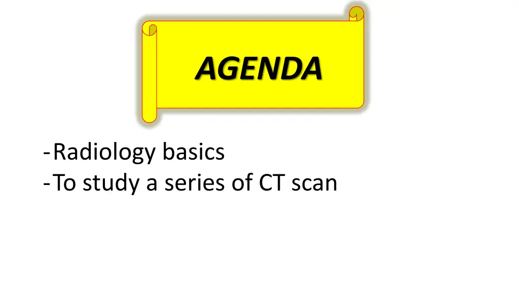 agenda