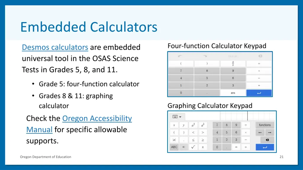embedded calculators