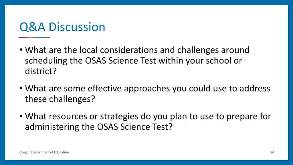 q a discussion