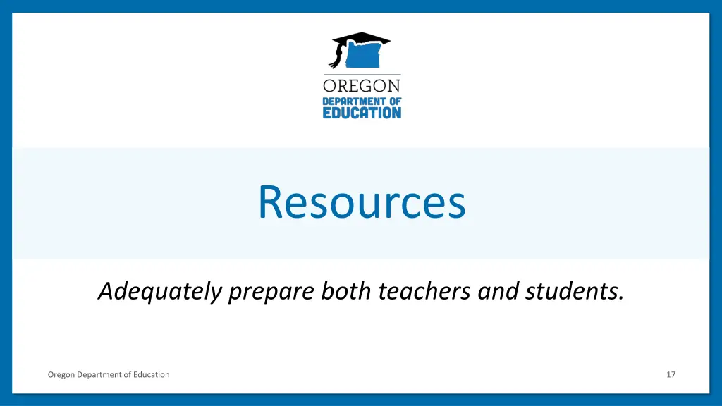 resources