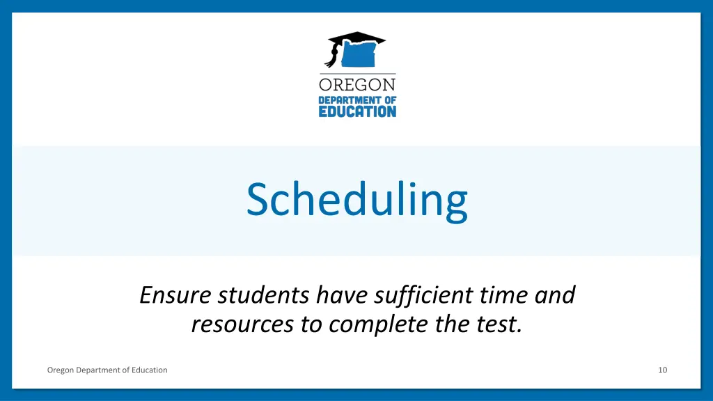 scheduling