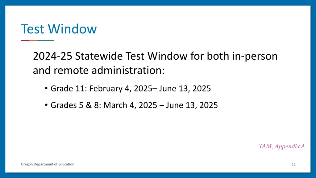 test window