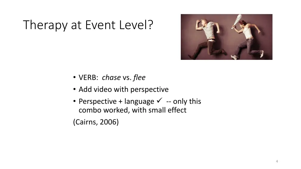 therapy at event level