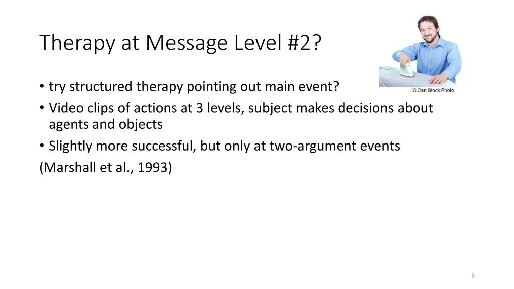 therapy at message level 2