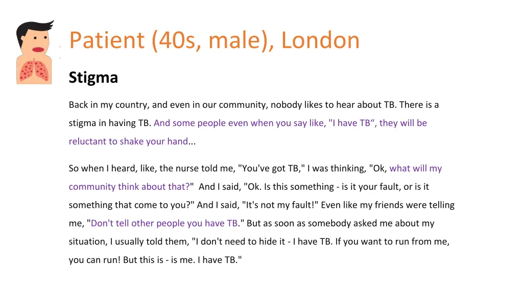 patient 40s male london 1