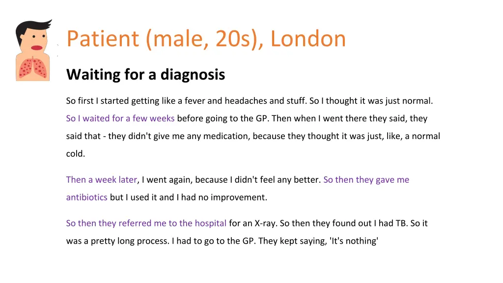 patient male 20s london