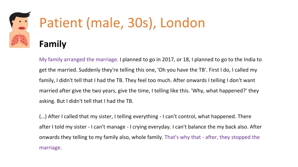 patient male 30s london