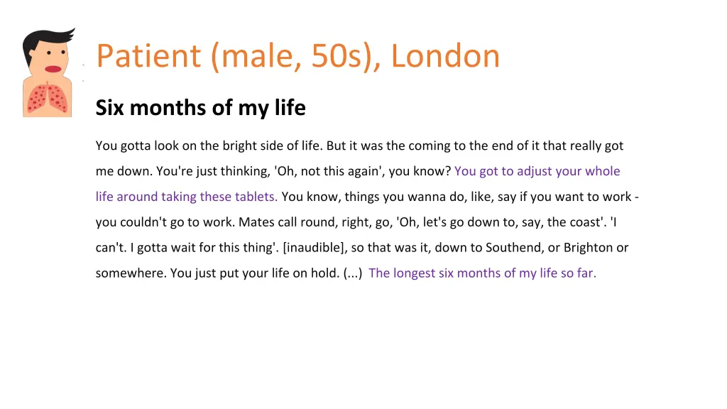 patient male 50s london 1