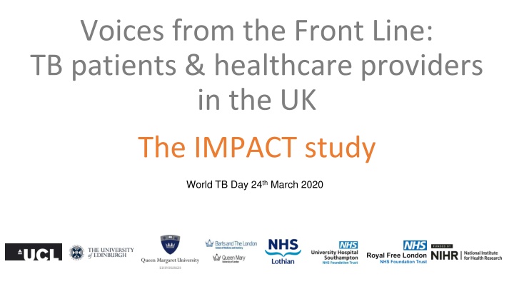 voices from the front line tb patients healthcare