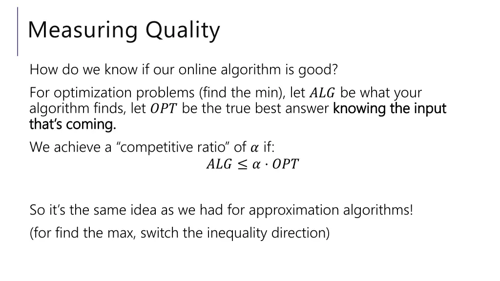 measuring quality