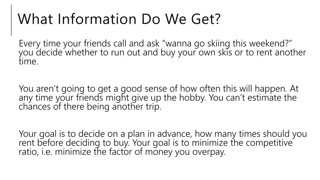 what information do we get