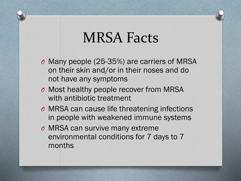 mrsa facts