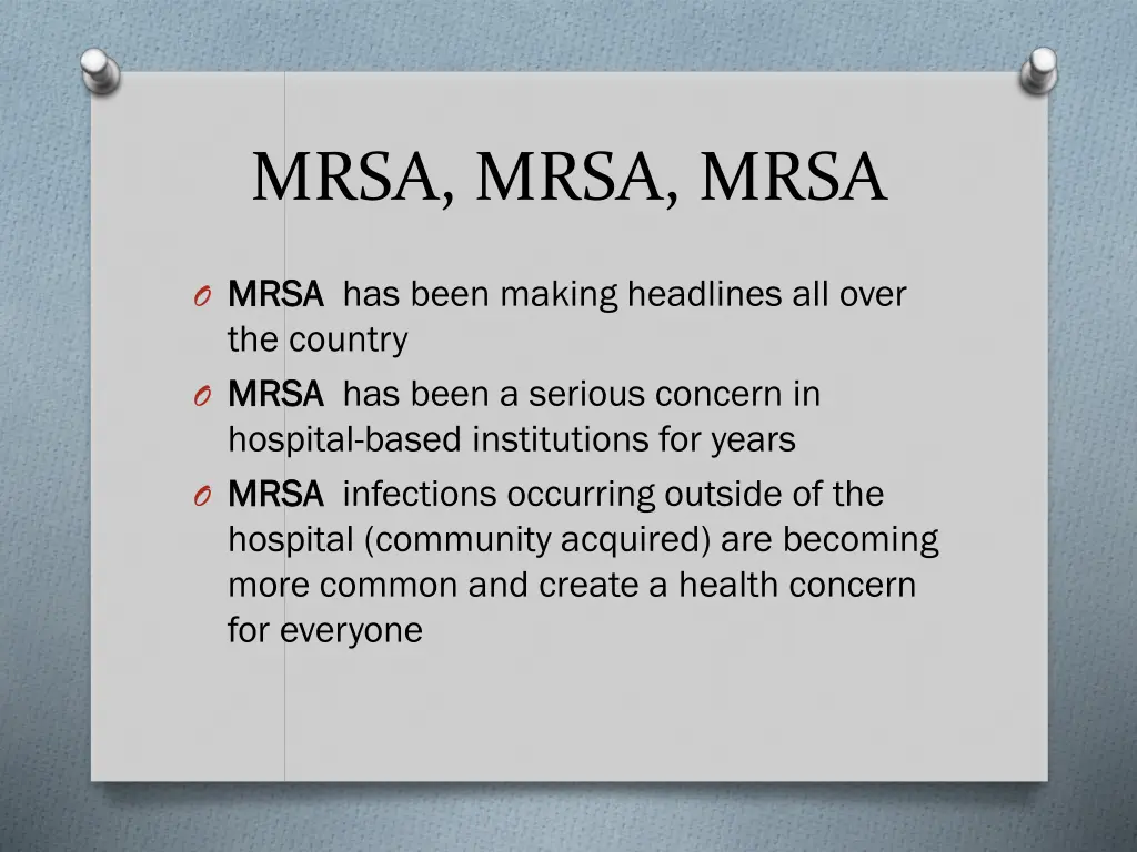 mrsa mrsa mrsa