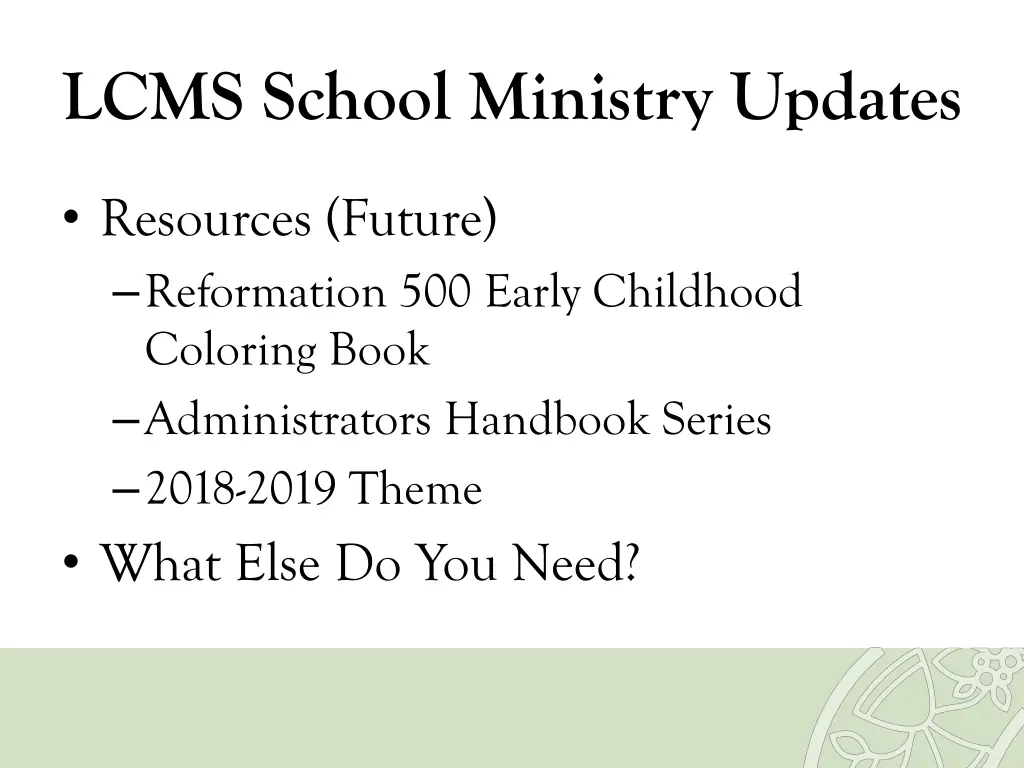 lcms school ministry updates 1